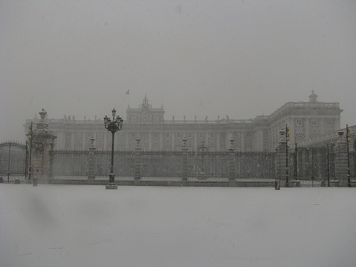 El Palacio Real nevado